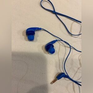 Blue Wired In-Ear Headphones